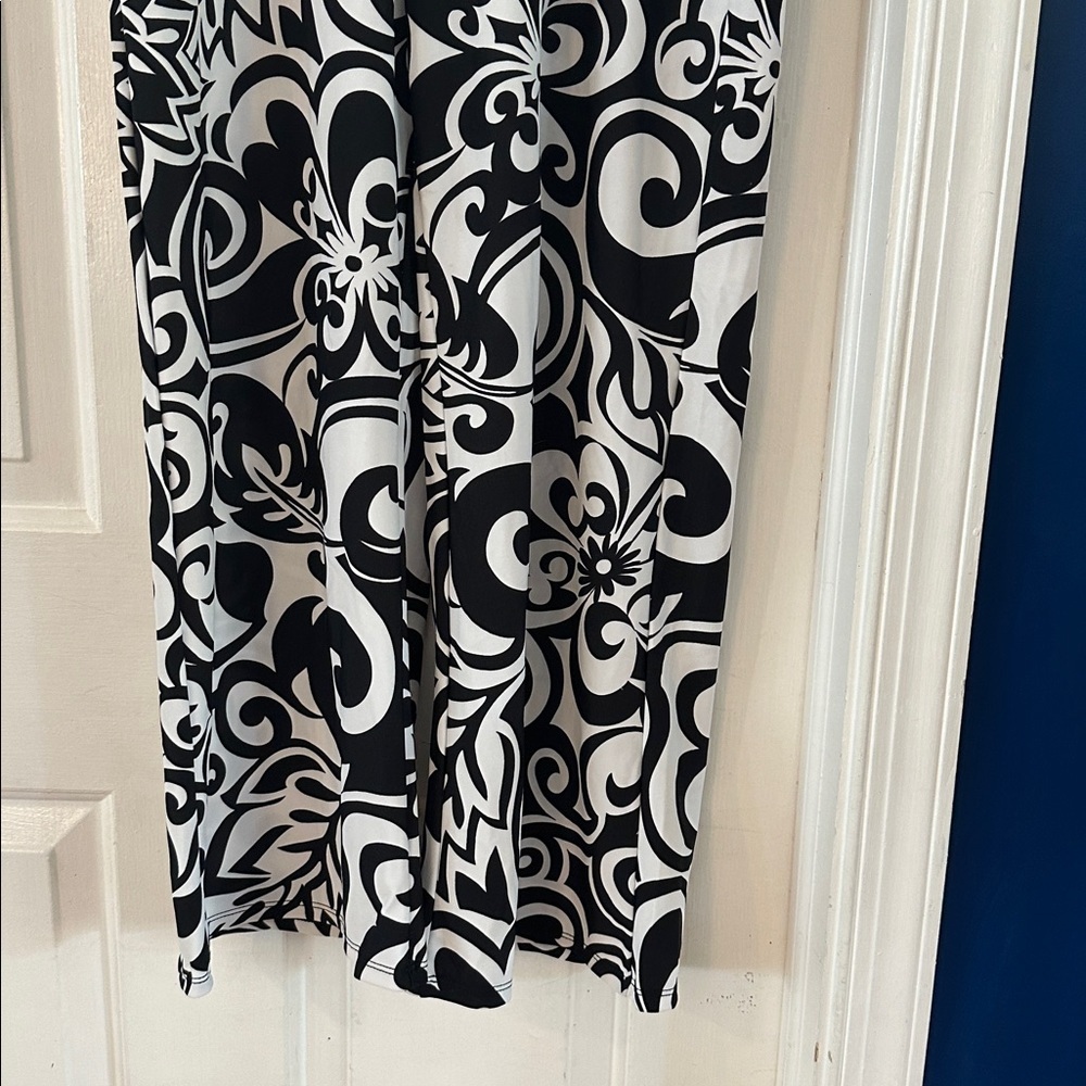 NWT Women’s Southwind UPF 50+ Black & White Nylon & Spandex Wide Leg Pants Sz L - Picture 3 of 7
